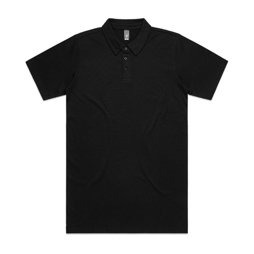 BLACK chad-polo-black